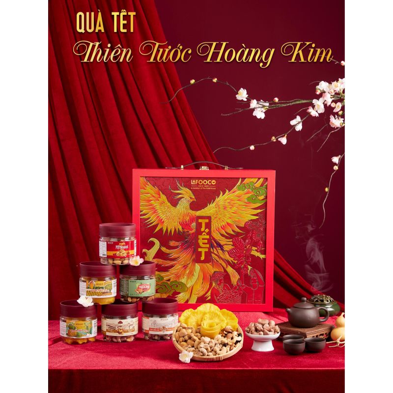 HỘP QUÀ TẾT DELUXE - THIÊN TƯỚC HOÀNG KIM