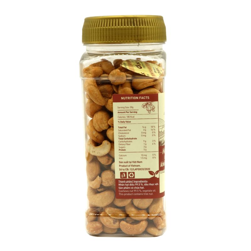 Unsalted Cashew nuts 270g