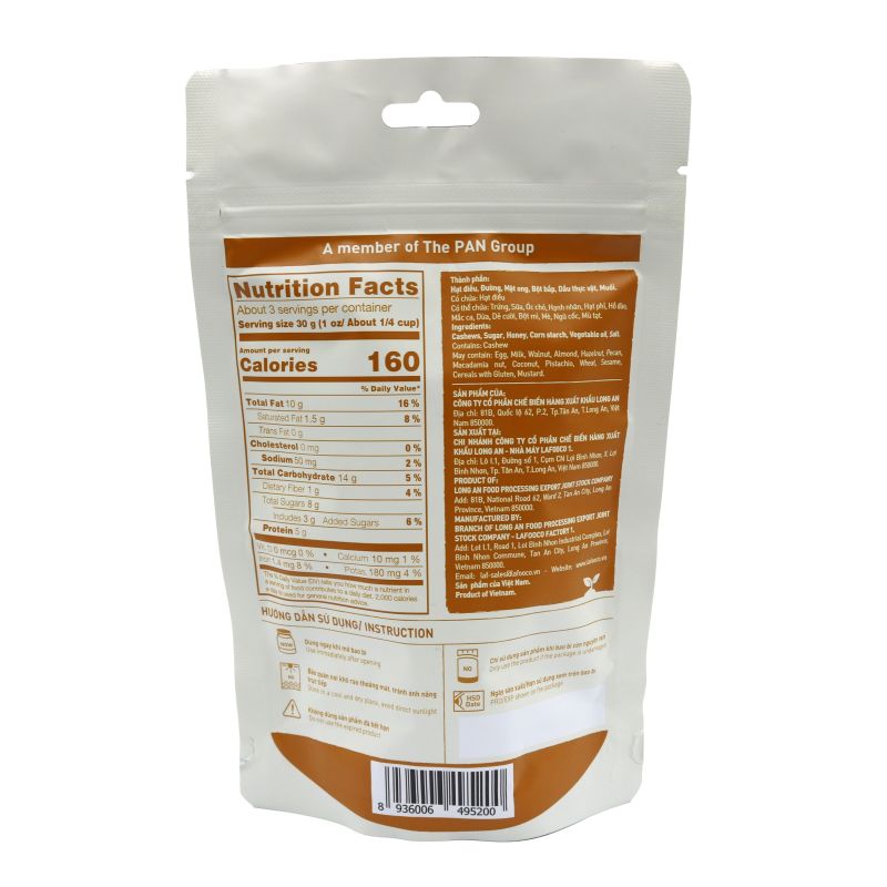 Honey roasted cashews 100g