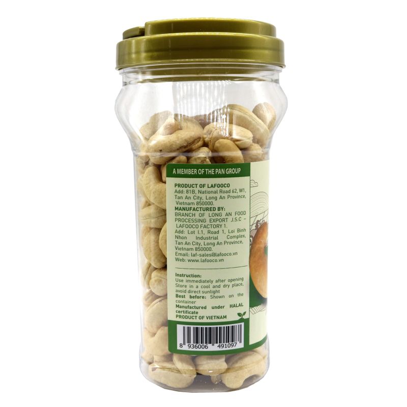 HẠT ĐIỀU JUMBO KHÔNG MUỐI LAFOOCO 500G/ HŨ  – HẠT BIG SIZE