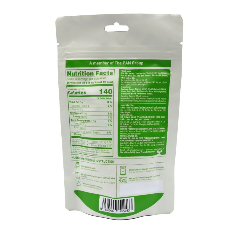 Wasabi Coated Cashews 100g